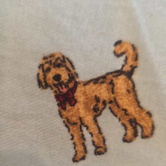 J.Crew Golden Doodle Light Blue Flannel Pajama Pants SZ Small NWT - Picture 7 of 8